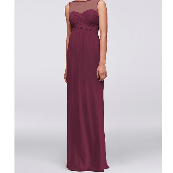 David's Bridal Dresses & Skirts - NEW David’s Bridal Wine Sweetheart Neckline Dress